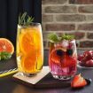 Picture of JUICE GLASS (6 PIS SET 380 ML) Drinking Glasses Highball Lead-Free Glasses Tumblers for Mixed Drinks Juice Beer Cocktail and Mixed