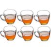 Picture of Squre Tea Cup 6 pis set 205 ml   Table Ware Series Tea Cup Round Handle and Square Base for Office cup Square Shape Glass Tea Cup Convenient Solid Handle Cups Coffee Cups