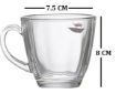 Picture of Squre Tea Cup 6 pis set 205 ml   Table Ware Series Tea Cup Round Handle and Square Base for Office cup Square Shape Glass Tea Cup Convenient Solid Handle Cups Coffee Cups