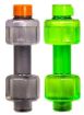 Picture of Plastic Dumbbell Shape Water Bottle Plastic Portable Dumble Fitness Gym 500 ml Bottle  Dumbell Shaped Sport Travel Cup Water Drink Bottle for Fitness Gym Exercise