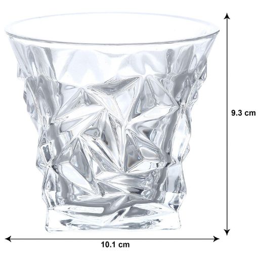 Picture of New Diamond Glass  2 pis  Whiskey Glasses Diamond Shaped  Unique Cool Crystal Rocks