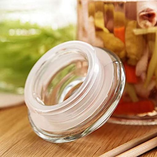 Picture of Pop Jar 350 ml 3 pis set pop Glass jar Kitchen  Lid Lining Storage Glass Jar  Biscuit Glass Jar