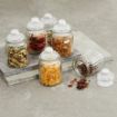 Picture of Pop Jar 350 ml 3 pis set pop Glass jar Kitchen  Lid Lining Storage Glass Jar  Biscuit Glass Jar