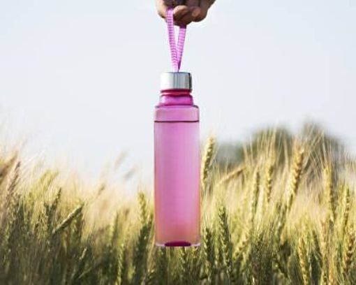 Picture of Plastic Water Bottle Square Shape Set of 1 For Fridge Kids School College Office BPA Free 1 Litre Multicolor