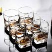 Picture of Wisky Glass Squre 250 ml 6 pis set  bear glass shot glass Brandy Glass Set Clear Wine Glasses set shot glasses glass for drinks