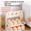 Picture of FOLDING EGG BOX 2 LAYER EGG BOX 24 GRID EGG BOX lastic 3 Layer Foldable Egg Storage Box Refrigerator Side Door Storage Folding 3 Layer Egg Storage Box 24 Grid Egg Storage Tray