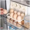 Picture of FOLDING EGG BOX 2 LAYER EGG BOX 24 GRID EGG BOX lastic 3 Layer Foldable Egg Storage Box Refrigerator Side Door Storage Folding 3 Layer Egg Storage Box 24 Grid Egg Storage Tray