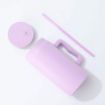 Picture of Mug with Handle and Straw (Lavender color) Thermos Mug Cup with Straw  Insulated Cup Stainless Steel Mug Insulated Cup with Straw  Mug with Handle  Mug