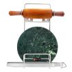 Picture of SS Patli Belan Stand Stainless Steel Rolling Pin Chakla Belan Stand Stand for Kitchen with Stainless Steel