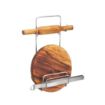 Picture of SS Patli Belan Stand Stainless Steel Rolling Pin Chakla Belan Stand Stand for Kitchen with Stainless Steel