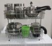 Picture of SS 2 Layer Trolly Vegetable Trolly Kitchen Trolly Modern Storage Rack Vagetable Basket Trolly Double Layer Multipurpose Trolly Storage Rack