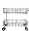 Picture of SS 2 Layer Trolly Vegetable Trolly Kitchen Trolly Modern Storage Rack Vagetable Basket Trolly Double Layer Multipurpose Trolly Storage Rack