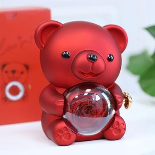 Picture of Bear Ring Box Rose Bear Gift box