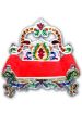 Picture of Bal Gopal Singshan bal gopal singhashan Sofa Aasan for Kanha Ji Janmashtami ashan Ladoo Bal Gopal Small Sinhasan Pooja Mandir sofa Religious Puja Gifts singhasan