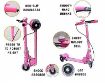 Picture of Scooter for Kids 3 Wheeler Foldable Kick Skating Cycle with Brake and Bell  Road Runner Scooter for Kids Smart Kick Scooter