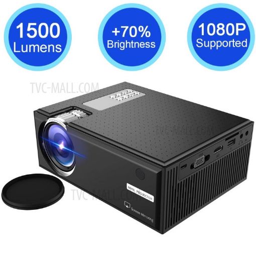 Picture of C8 Mini Projector LED HD Projector  Lumens Beamer Video  Entertainment or Education
