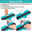 Picture of RULER SCALE 10 inch Plastic Contour Gauge Super Master Outline Measuring Plastic Ruler for Corners  MEASURING SCALE