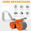 Picture of NEW AB ROLLER WITH MOBILE STAND WITHOUT METER Device Ab Roller Abs Workout Abdominal Exercise Rollers