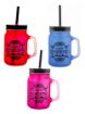 Picture of 3 PIS MASON JAR Glass Color Mason Jar Sipper with Lid & Straw MASSON JAR MASON JAR MASOON JAR