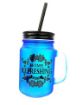 Picture of 3 PIS MASON JAR Glass Color Mason Jar Sipper with Lid & Straw MASSON JAR MASON JAR MASOON JAR
