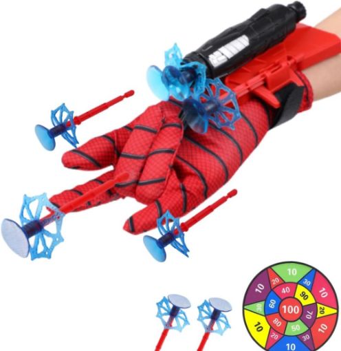 Picture of Spider Web Shooters Toy Shooting Toy Hand Gloves Hero Launcher Wrist Toy Set