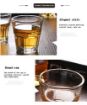 Picture of TEA GLASS TAPRI TEA GLASS  Mini Glass Cups for Liqueur Double Side Cordial Glasses