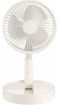 Picture of Rechargeable Telescopic Portable Folding High Quality  3 Speed Table Fan with LED Light for Home, Office Desk, Kitchen