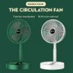 Picture of Rechargeable Telescopic Portable Folding High Quality  3 Speed Table Fan with LED Light for Home, Office Desk, Kitchen