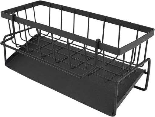 Picture of Kitchen Sink Organizer ponge Holder for Sink Sink Sponge Holder Kitchen Sink Caddy  Kitchen Sink with Hanging Rod