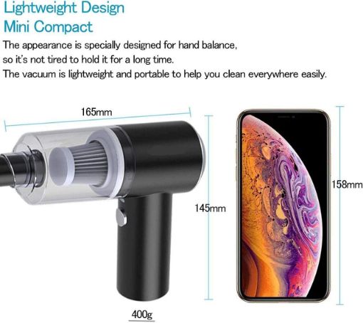 Picture of 2 in 1 Vacuum Cleaner Dust Collection  CAR VACUUAM Mini Handheld Vacuum Cordless Keyboard Vacuum Cleaner