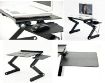 Picture of Laptop Stand T8 Adjustable Laptop Table   Portable Lap Desk Foldable Laptop Workstation Notebook Riser   Adjustable 360 Degree Aluminium Ergonomics Design Computer Workstation Lapdesk Stand