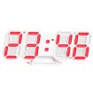 Picture of 3D LED Clock (Red) Digital 3D LED Wall Clock Alarm Clock Modern Digital 3D LED Wall Clock