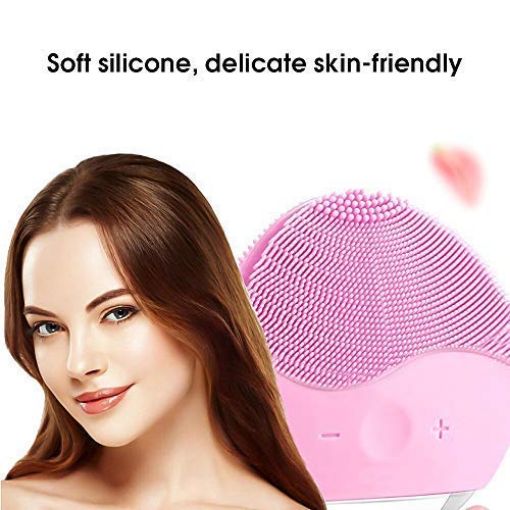 Picture of FACE WASH Ultrasonic Electric USB Rechargeable Facial Cleansing Face Washing Brush