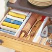 Picture of Expandable Drawer Divider and Organizer   Adjustable Household Separators for Kitchen  Dresser  Bedroom Bathroom