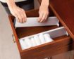 Picture of Expandable Drawer Divider and Organizer   Adjustable Household Separators for Kitchen  Dresser  Bedroom Bathroom