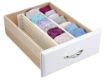 Picture of Expandable Drawer Divider and Organizer   Adjustable Household Separators for Kitchen  Dresser  Bedroom Bathroom
