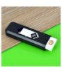 Picture of Portable USB Charging Lighter Cigarette Smokeless  Lighter Windproof Rechargeable Flameless Lighter Black