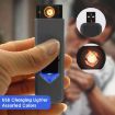 Picture of Portable USB Charging Lighter Cigarette Smokeless  Lighter Windproof Rechargeable Flameless Lighter Black