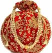 Picture of Potli Handbag Purse Potli Bag For Women Embroidered Potli Purse Bag