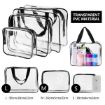 Picture of Wash bag Transparent 3 pcs Wash Bag Travel Toiletry BagMakeup Pouch Bag Travel Transparent Toiletry Waterproof Zipper Wash Bag Household Grooming Kit Portable Organizer Case Carry Pouch