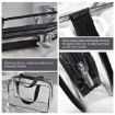Picture of Wash bag Transparent 3 pcs Wash Bag Travel Toiletry BagMakeup Pouch Bag Travel Transparent Toiletry Waterproof Zipper Wash Bag Household Grooming Kit Portable Organizer Case Carry Pouch