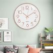 Picture of Silent Quartz Decorative Latest Wall Clock Non-Ticking Classic Clock Battery Operated Round Easy to Read