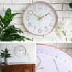 Picture of Silent Quartz Decorative Latest Wall Clock Non-Ticking Classic Clock Battery Operated Round Easy to Read