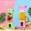 Picture of Portable Electric Juicer 4 blade with 2 USB cable for Office Travelling kids Rechargeable blender grinder