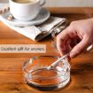 Picture of Classic Crystal Quality Heavy Glass Ashtray Glass Cigar Ashtrays for Cigarettes
