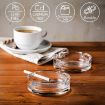 Picture of Classic Crystal Quality Heavy Glass Ashtray Glass Cigar Ashtrays for Cigarettes
