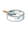 Picture of Classic Crystal Quality Heavy Glass Ashtray Glass Cigar Ashtrays for Cigarettes