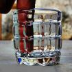 Picture of CHEKS SHOT GLASS WATER GLASS ROUND CHECKS GLASS Heavy Base Shot Glass Set Spirits Glasses Mini Glass Cup checks