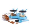Picture of 3 pcs Dining Set Grecy Pickle Masala Storage Jar with Lids and Tray Holder Virgin Plastic BPA-Free for Dining Table 3 Pcs Set (Set of 1)