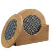 Picture of 6 PCS BAMBOO COASTER Wooden Coasters with Proper Coaster